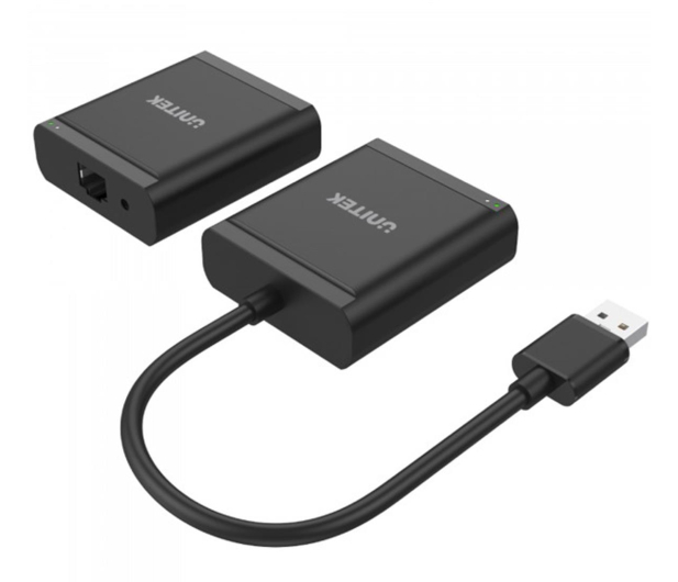 UNITEK Przedłużacz USB2.0 over IP 4xUSB; 60m; Y-2516 - 517665 - zdjęcie 2